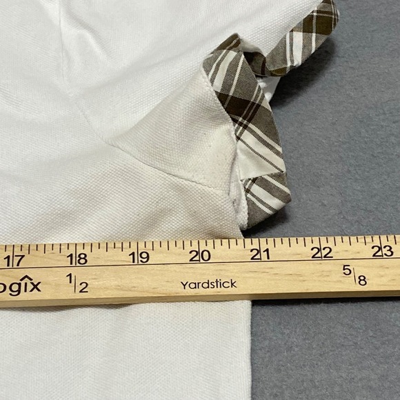 Lauren Active Ralph Lauren Womens Golf Set White Polo Brown Plaid Shorts XL 10 - Picture 4 of 12